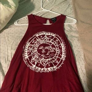 rue 21 Burgundy tank top